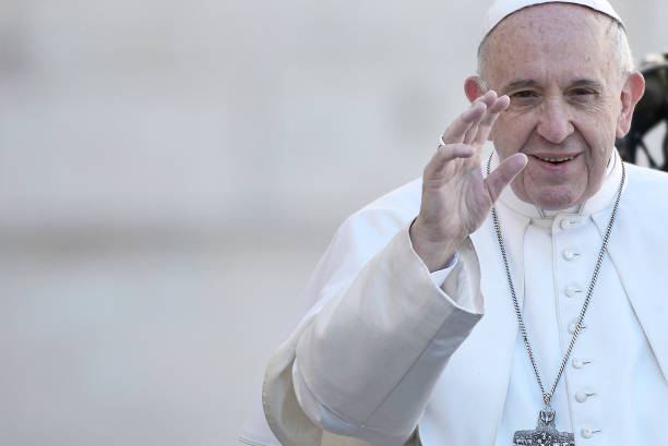 Pope Francis during the Wednesday General Audience in St. Peter's Square.