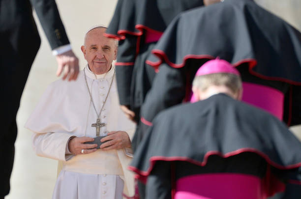 Pope Francis during the Wednesday General Audience in St. Peter's Square.