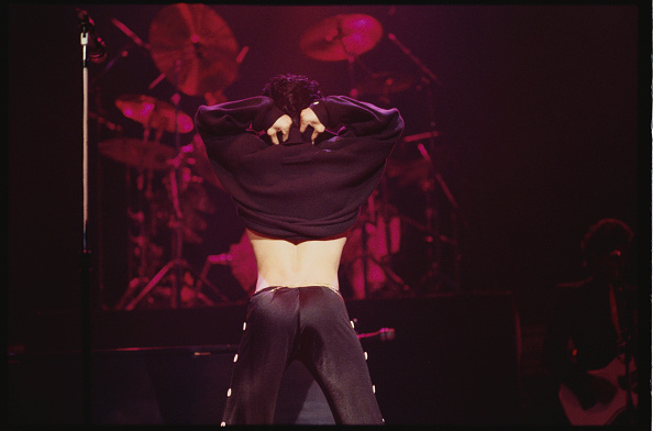 Prince Showing Backside During Concert