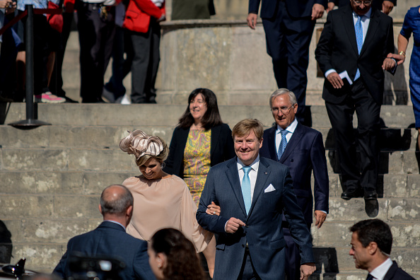 queen-maxima-and-king-willemalexander-of-the-netherlands-leave-the-picture-id860493788