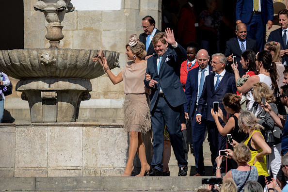 queen-maxima-and-king-willemalexander-of-the-netherlands-leave-the-picture-id860493842