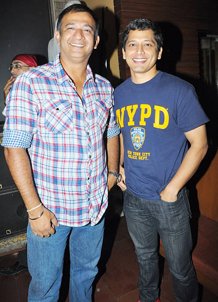 Raj Kausal (L) at an event in Mumbai on May 22, 2010.