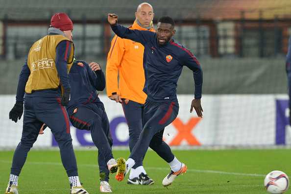 AS Roma Training And Press Conference : News Photo