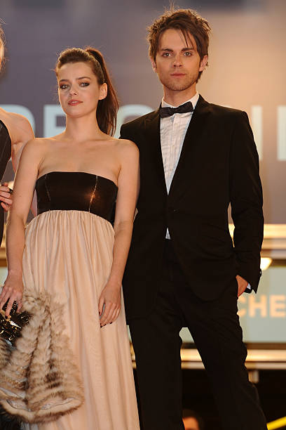 Roxane Mesquida and Thomas Dekker at the premiere of 'Kaboom' during the 63rd Cannes International Film Festival.