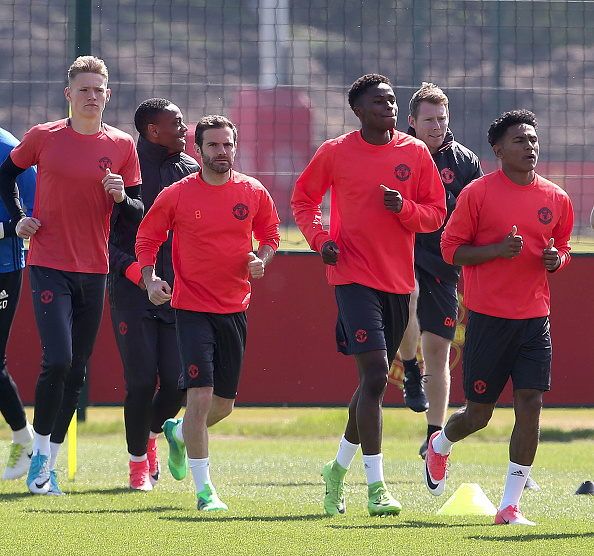 Manchester United Training and Press Conference : News Photo