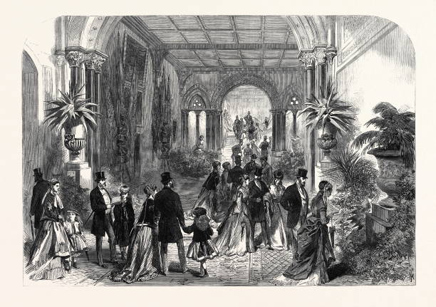 The Grand Staircase At The Leeds Exhibition Of Arts, 1868.