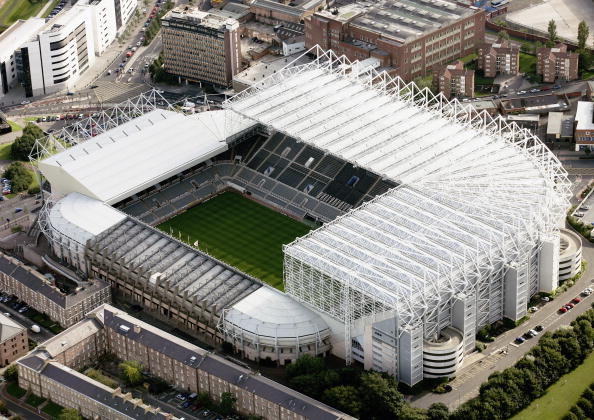 Newcastle United&#039;s St James Park: An Aerial View : News Photo