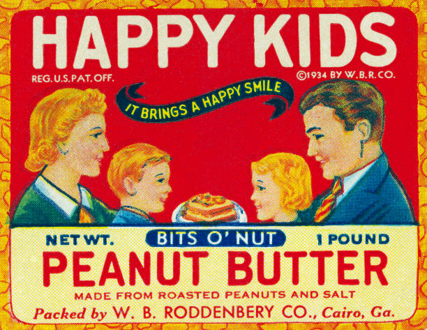 The original bottle label to a jar of peanut butter.