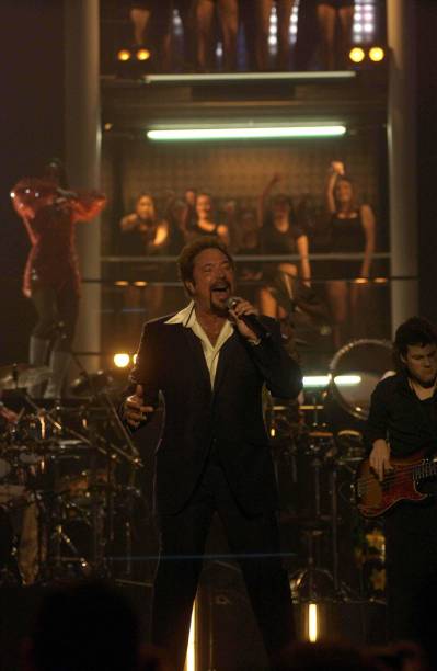 Tom Jones, Rehearsals For The Brit Awards 2003, At Earl's Court, London