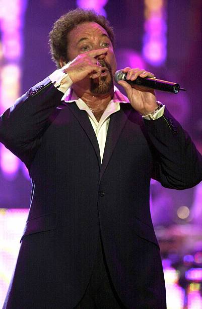 Tom Jones, Rehearsals For The Brit Awards 2003, At Earl's Court, London