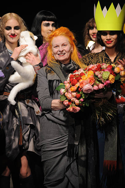 Vivienne Westwood attends tthe Vivienne Westwood Ready To Wear show, as part of the Paris Fashion Week Fall/Winter 2010-2011.0