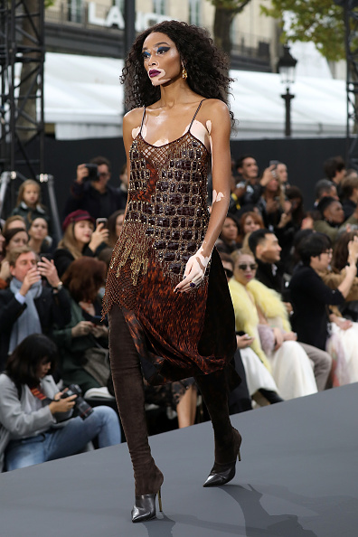 winnie-harlow-walks-on-the-runway-during-the-le-defile-loreal-paris-picture-id856290144