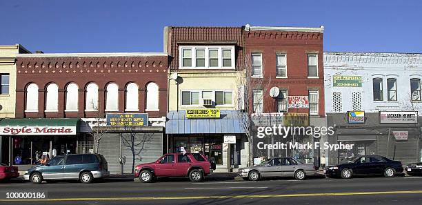 The H street NE corridor, where the city is considering extending Capitol Hill and making a Historic district.