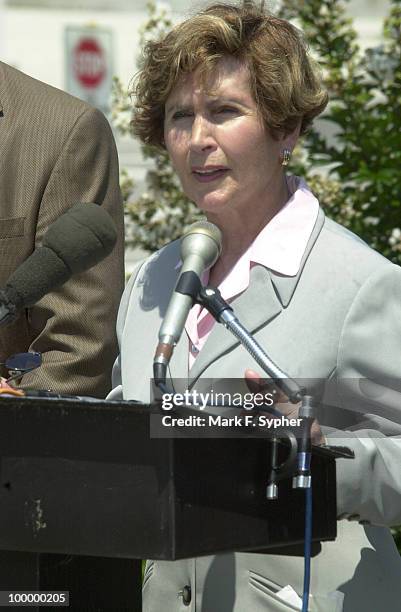 Rep. Constance A. Morella, R-Md., attended a press conference Tuesday afternoon concerning the use of hybrid vehicles in HOV lanes.