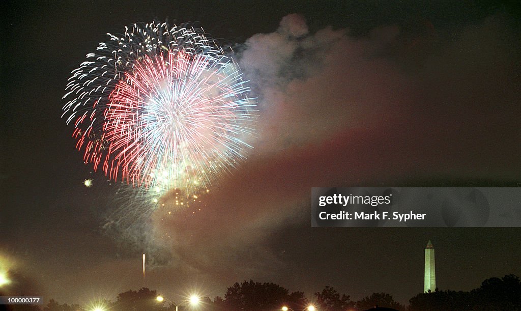 Fireworks on the Mall