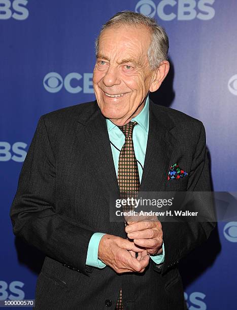 Correspondent Morley Safer attends the 2010 CBS UpFront at Damrosch Park, Lincoln Center on May 19, 2010 in New York City.