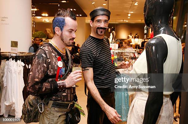 Guests shopping at H&M's launch of Fashion Against AIDS at H&M Fifth Avenue on May 19, 2010 in New York City.