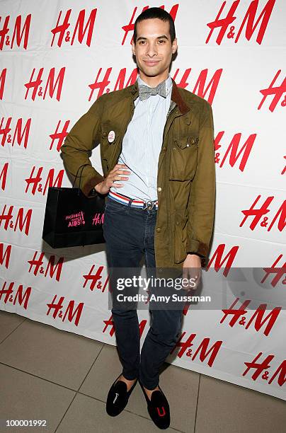 From High society, Paul Johnson-Calderon attends H&M's launch of Fashion Against AIDS at H&M Fifth Avenue on May 19, 2010 in New York City.