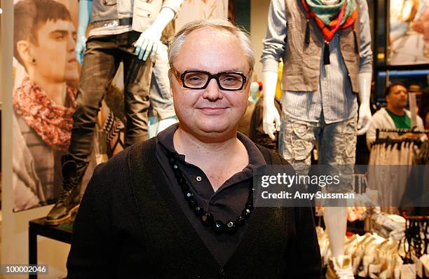 Creative Director of Paper magazine Mickey Boardman attends H&M's launch of Fashion Against AIDS at H&M Fifth Avenue on May 19, 2010 in New York City.