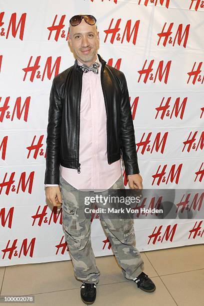 Personality Robert Verdi attends H&M's launch of Fashion Against AIDS at H&M Fifth Avenue on May 19, 2010 in New York City.