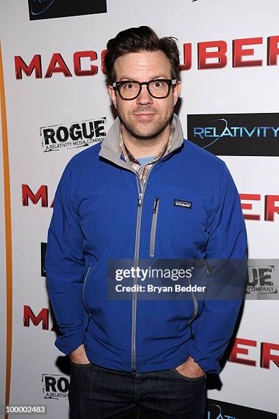 Actor Jason Sudeikis attends the premiere of "MacGruber" at Landmark's Sunshine Cinema on May 19, 2010 in New York City.