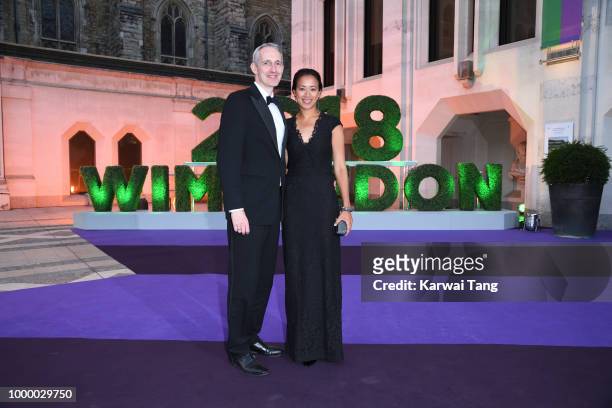 Andrew Bretherton and Anne Keothavong attend the Wimbledon Champions Dinner at The Guildhall on July 15, 2018 in London, England.