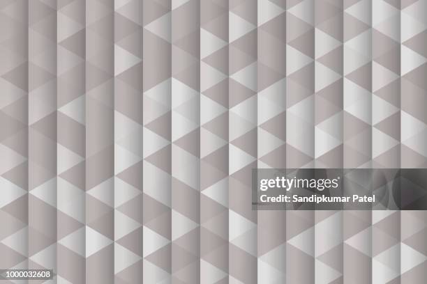 abstract triangle pattern background - light gray gradient background stock illustrations