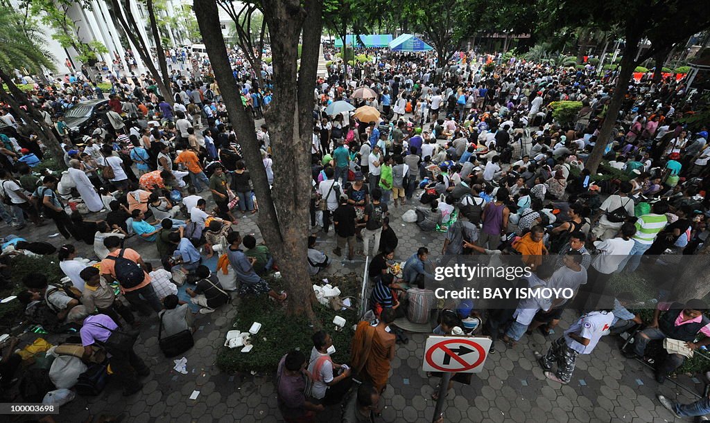 "Red Shirt" anti-government protesters g