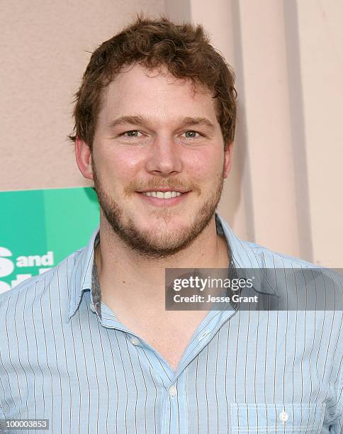 Actor Chris Pratt arrives at the "Parks And Recreation" Emmy Screening at the Leonard H. Goldenson Theatre on May 19, 2010 in Los Angeles, California.