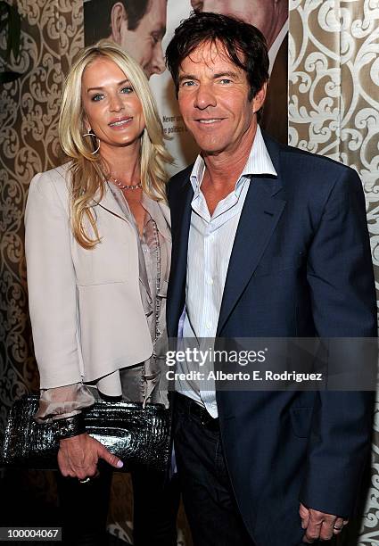 Kimberly Quaid and actor Dennis Quaid arrive at the Los Angeles premiere of HBO Films' "The Special Relationship" at the DGA Theater on May 19, 2010...