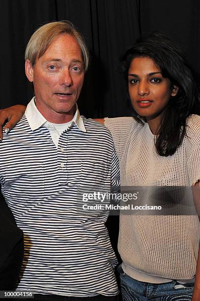 Head of Adult Swim Mike Lazzo and musician M.I.A. Attend the Adult Swim Upfront 2010 at Gotham Hall on May 19, 2010 in New York City....