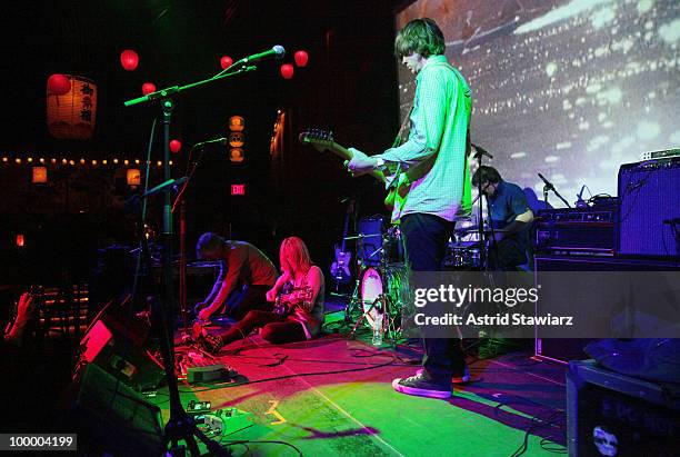 Musicians Kim Gordon and Thurston Moore of the band Sonic Youth perform during Anthology Film Archives 40th Anniversary "Return to the Pleasure Dome"...