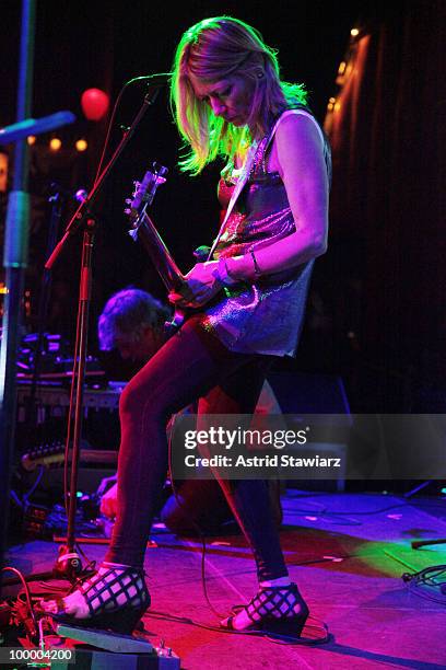 Musicians Kim Gordon and Thurston Moore of the band Sonic Youth perform during Anthology Film Archives 40th Anniversary "Return to the Pleasure Dome"...