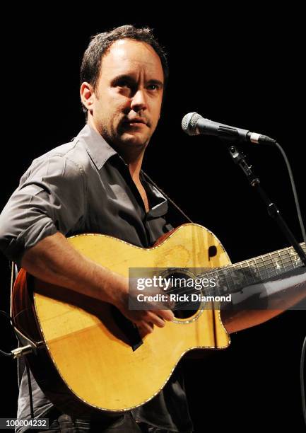 Singer/Songwriter Dave Matthews performs during the "Music Saves Mountains" benefit concert at the Ryman Auditorium on May 19, 2010 in Nashville,...