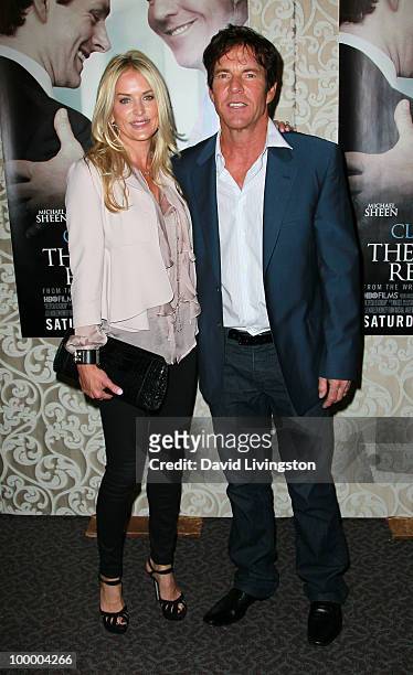 Actor Dennis Quaid and wife Kimberly Quaid attend the premiere of HBO Films "The Special Relationship" at the Directors Guild of America on May 19,...