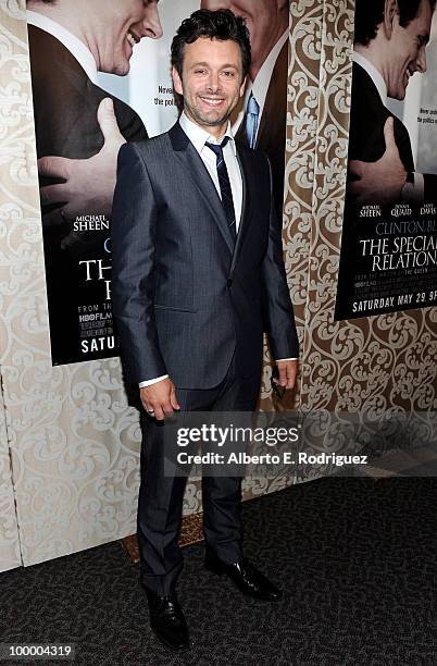 Actor Michael Sheen arrives at the Los Angeles premiere of HBO Films' "The Special Relationship" at the DGA Theater on May 19, 2010 in Los Angeles,...