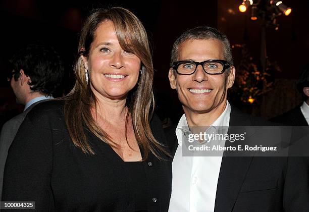 Actress Lorraine Bracco and HBO's Michael Lombardo arrive at the Los Angeles premiere of HBO Films' "The Special Relationship" at the DGA Theater on...