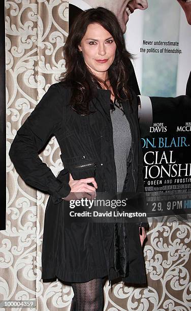 Actress Michelle Forbes attends the premiere of HBO Films "The Special Relationship" at the Directors Guild of America on May 19, 2010 in Los...