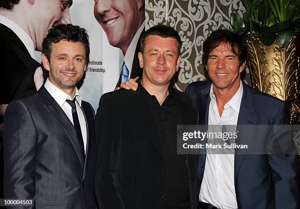 Actor Michael Sheen, writer Peter Morgan and actor Dennis Quaid attend HBO Film's "The Special Relationship" Los Angeles Premiere at Directors Guild...