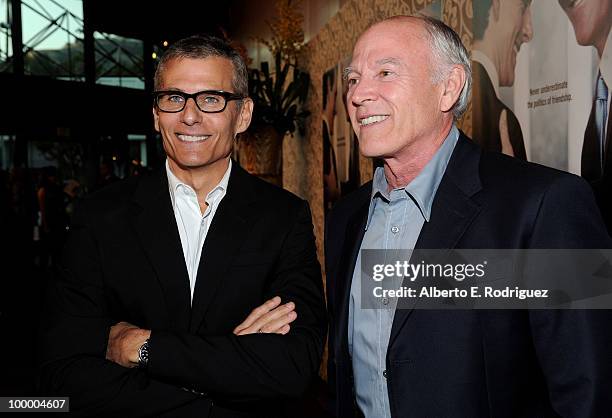 S Michael Lombardo and producer Frank Marshall arrive at the Los Angeles premiere of HBO Films' "The Special Relationship" at the DGA Theater on May...
