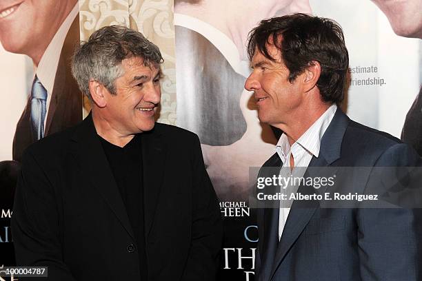 Director Richard Loncraine and actor Dennis Quaid arrive at the Los Angeles premiere of HBO Films' "The Special Relationship" at the DGA Theater on...