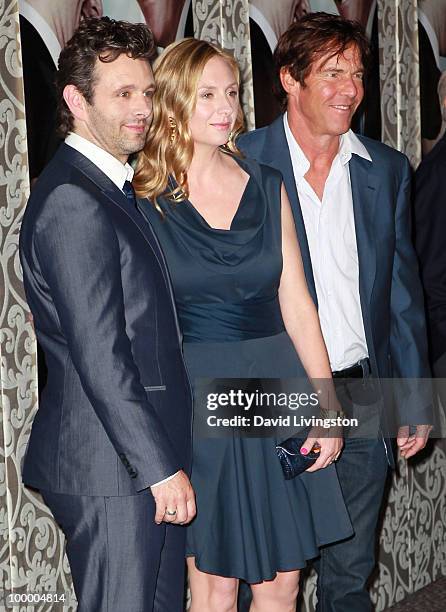 Actors Michael Sheen, Hope Davis and Dennis Quaid attend the premiere of HBO Films "The Special Relationship" at the Directors Guild of America on...