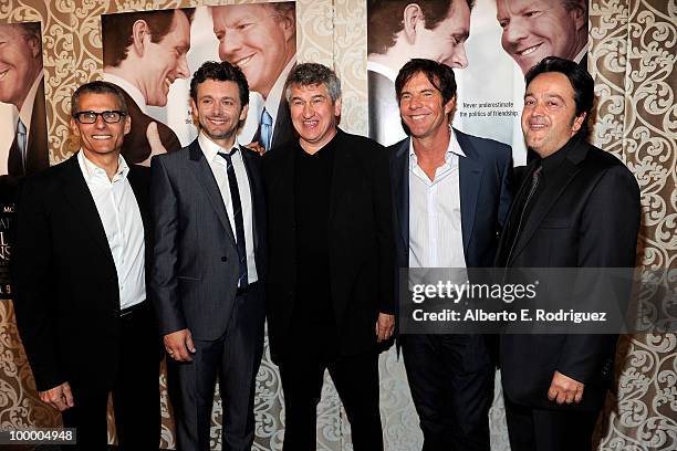S Michael Lombardo, actor Michael Sheen, director Richard Loncraine, actor Dennis Quaid and HBO's Len Amato arrive at the Los Angeles premiere of HBO...