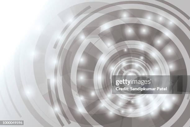 abstract futuristic eyeball on circuit board - complicated instructions stock illustrations