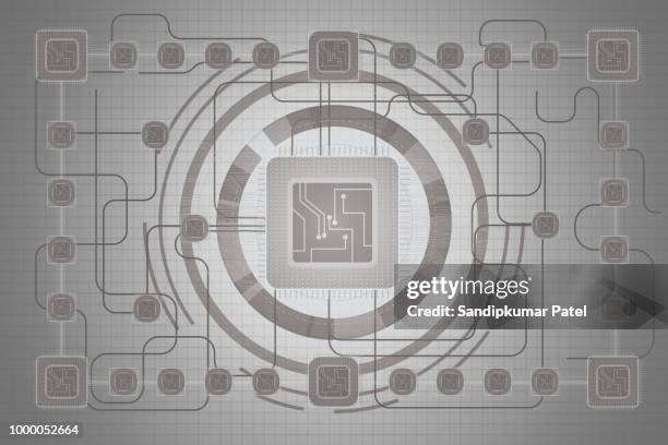 circuit board chip background - computer network engineer stock illustrations