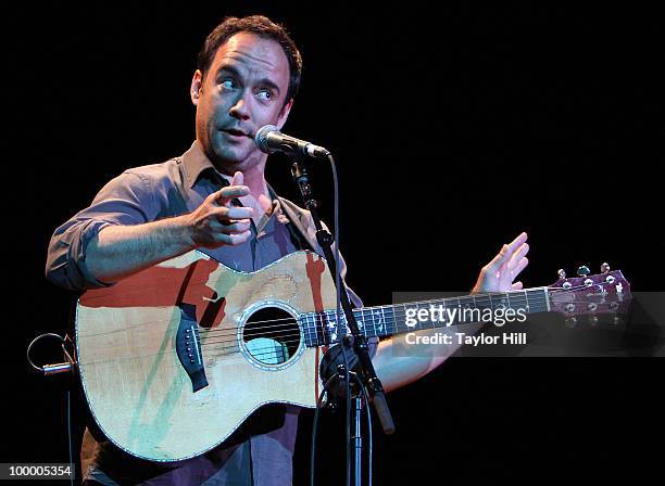 Dave Matthews performs during the Music Saves Mountains benefit concert at the Ryman Auditorium on May 19, 2010 in Nashville, Tennessee.