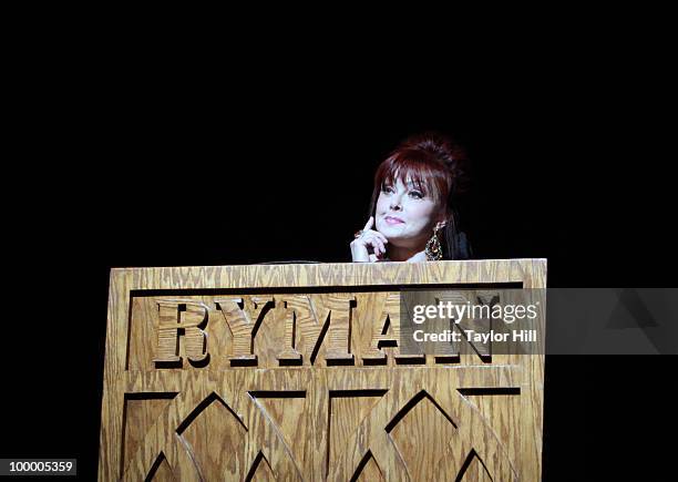 Naomi Judd performs during the Music Saves Mountains benefit concert at the Ryman Auditorium on May 19, 2010 in Nashville, Tennessee.