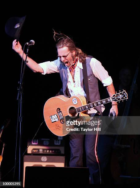 Big Kenny Alphin performs during the Music Saves Mountains benefit concert at the Ryman Auditorium on May 19, 2010 in Nashville, Tennessee.