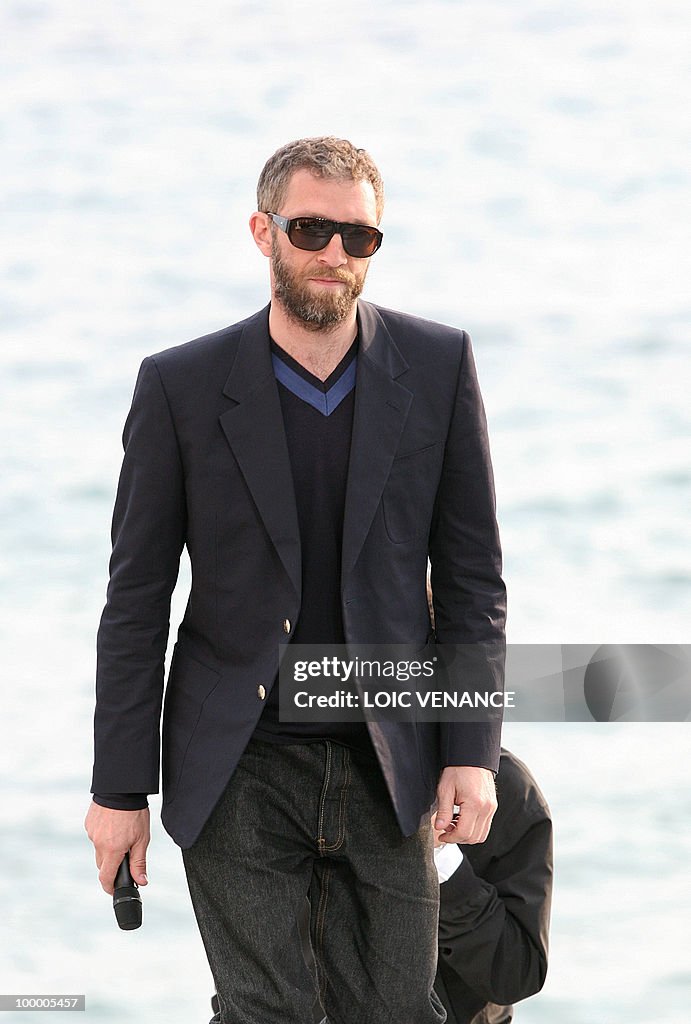 French actor Vincent Cassel arrives for