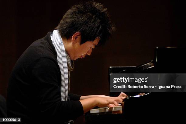 Chinese pianist Lang Lang perform his concert for Musica Insieme at auditorium Manzoni on May 19, 2010 in Bologna, Italy.